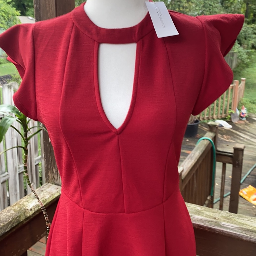S - BCBGeneration Red Dress - Picture 3 of 15